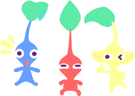 Click sounds below to hear what we sound like! image of three creatures in diffrent poses